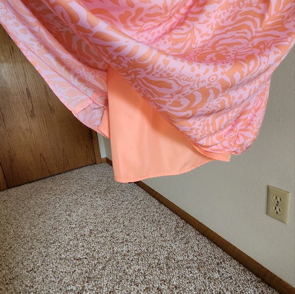 Lilly Pulitzer for Target NWT Orange Flounce Dress Size Large - Picture 9 of 12